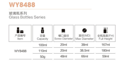  Envases cosméticos acrílicos para crema facial.