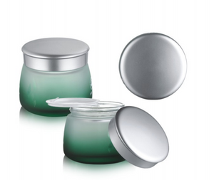 Envases cosméticos de forma redonda con tapas para crema facial