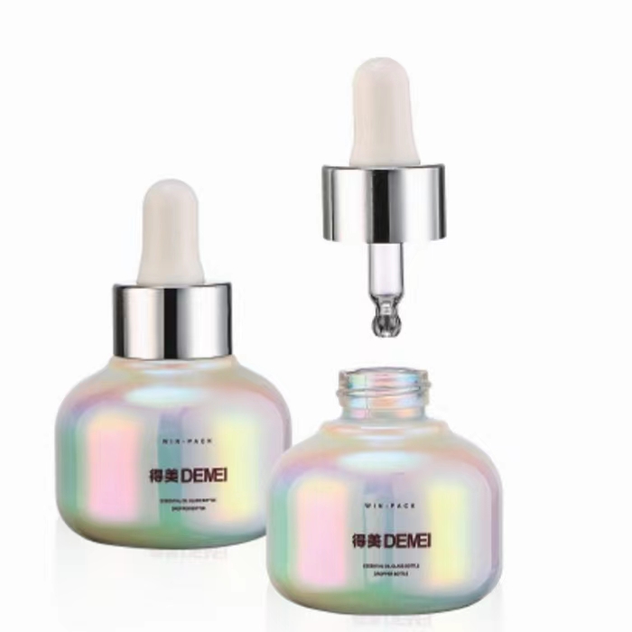 frasco cuentagotas de vidrio